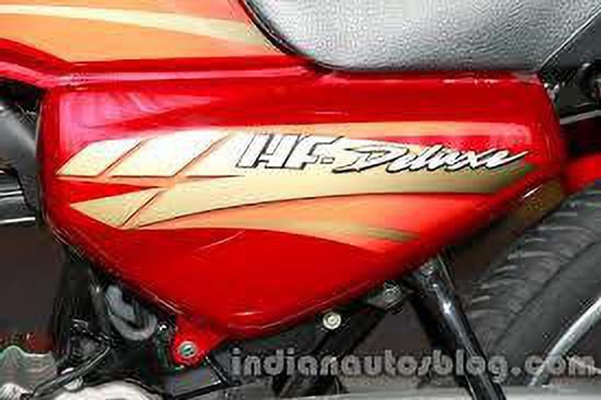 Hf deluxe store red colour bike