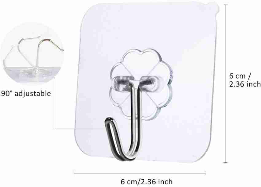 Adhesive Wall Hanger Hook Set (6cm x 6cm)