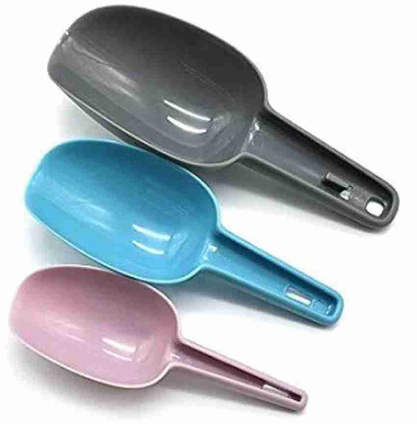 Multi-purpose Plastic Kitchen Scoops Pet Food Scoop Bar Scooper for  Canisters, Flour, Powders, Dry Foods, Candy, Pop Corn, Coffee Beans and Pet  Food - blue 