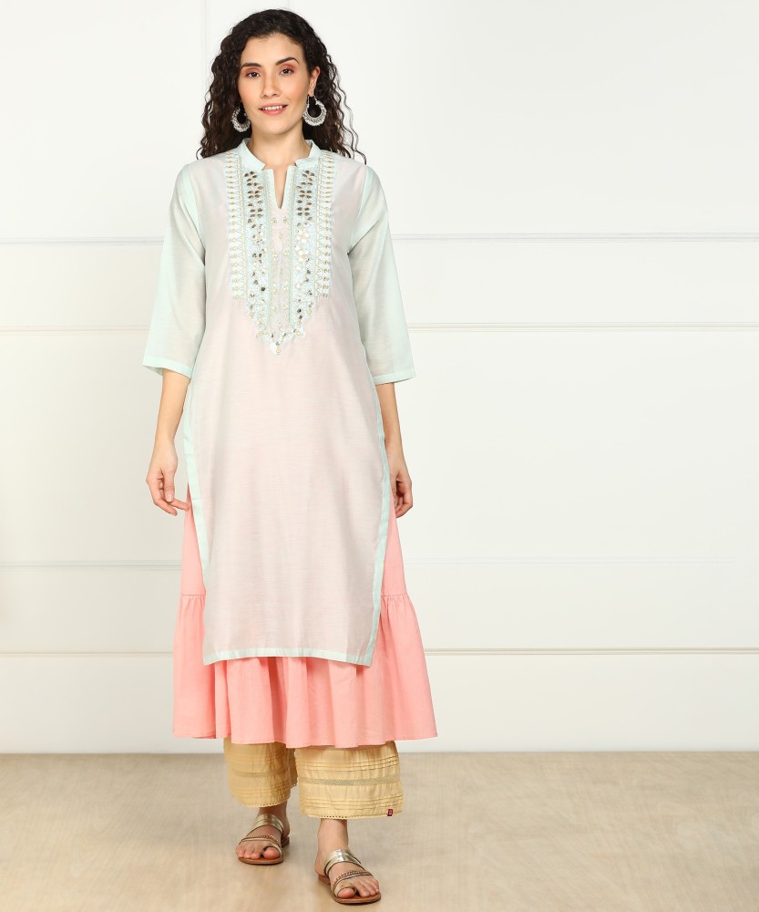 BIBA Women Embroidered Straight Kurta Buy BIBA Women Embroidered Straight Kurta Online at Best Prices in India Flipkart