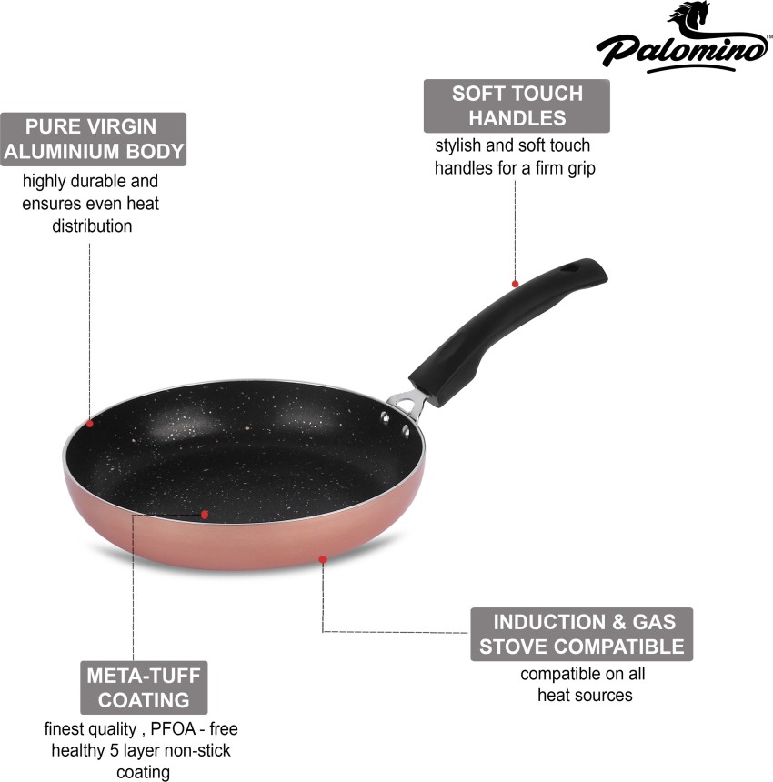 NON STICK ALUMINIUM COPPER COATING INDUCTION HOB FRYING FRY PAN COOKWARE  (20cm)