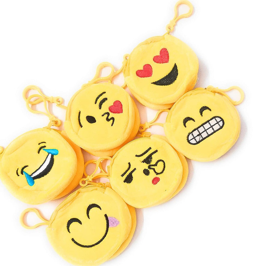 SMARTTRENDY Smiley Coin Purse Pocket Pouch for Boys Girls Kids Best Birthday Gifts Pack of 6 Coin Purse Multicolor Price in India Flipkart