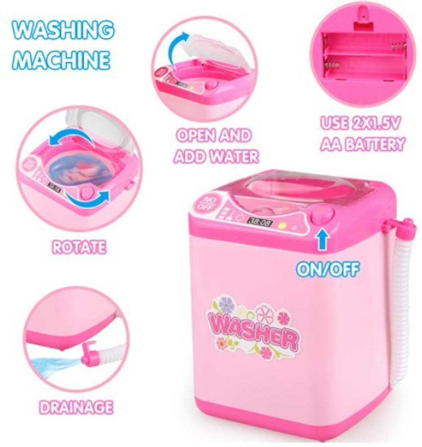 Mini Cleaning Toy Set Simulation Small Household Appliances Series Small  Washing Machine Cleaner Play House Doll Set - Realistic Reborn Dolls for  Sale