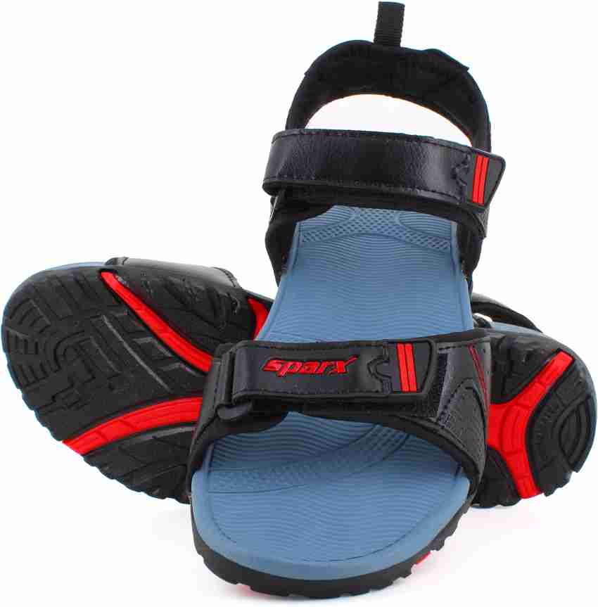 Sparx red discount and black sandals