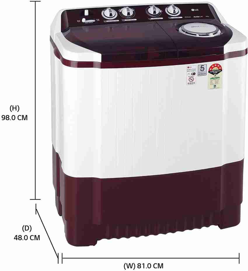 Lg semi automatic washing sales machine 8.5 kg