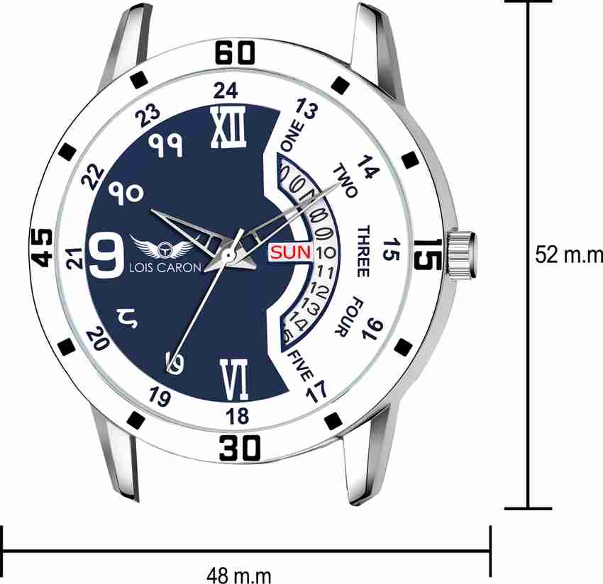 LOIS CARON LCS 8270 TRENDING DAY DATE FUNCTIONING WATCH Analog