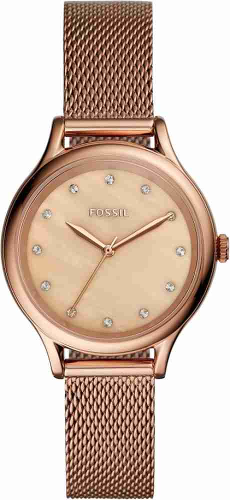 Fossil laney 2025 rose gold