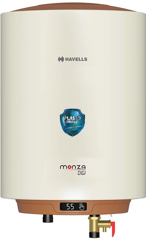 HAVELLS 10 L Storage Water Geyser (10 L Storage Water Geyser (MONZA DIGI 10L,IVORY  BROWN), IVORY BROWN) Price in India - Flipkart