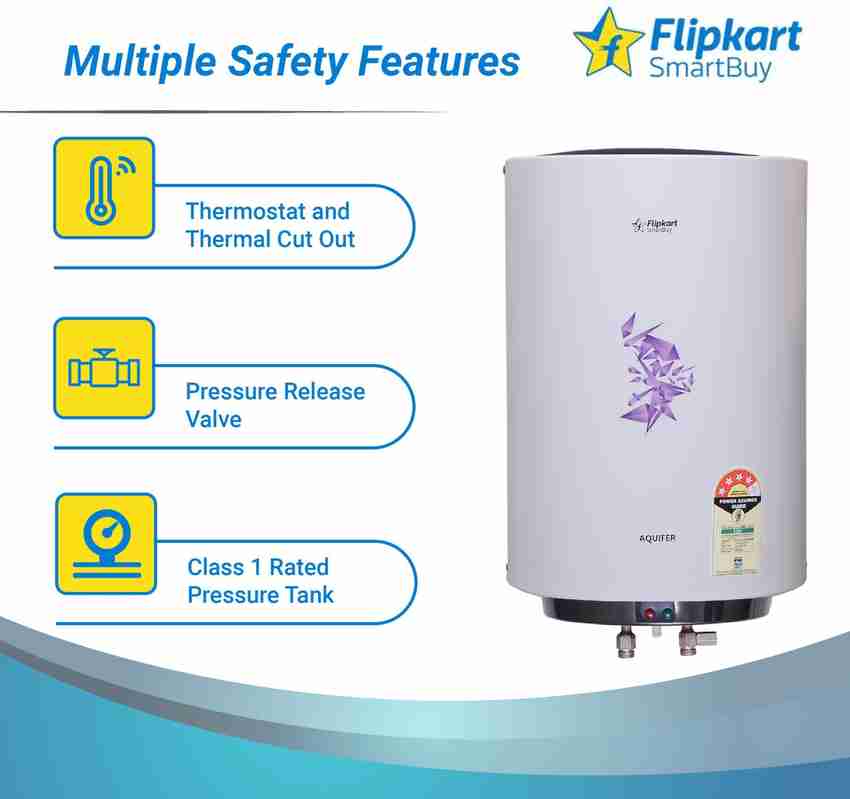 Flipkart SmartBuy 25 L Storage Water Geyser (Flipkart SmartBuy 25 L Storage Water  Geyser, Sheen White) Price in India - Buy Flipkart SmartBuy 25 L Storage Water  Geyser (Flipkart SmartBuy 25 L