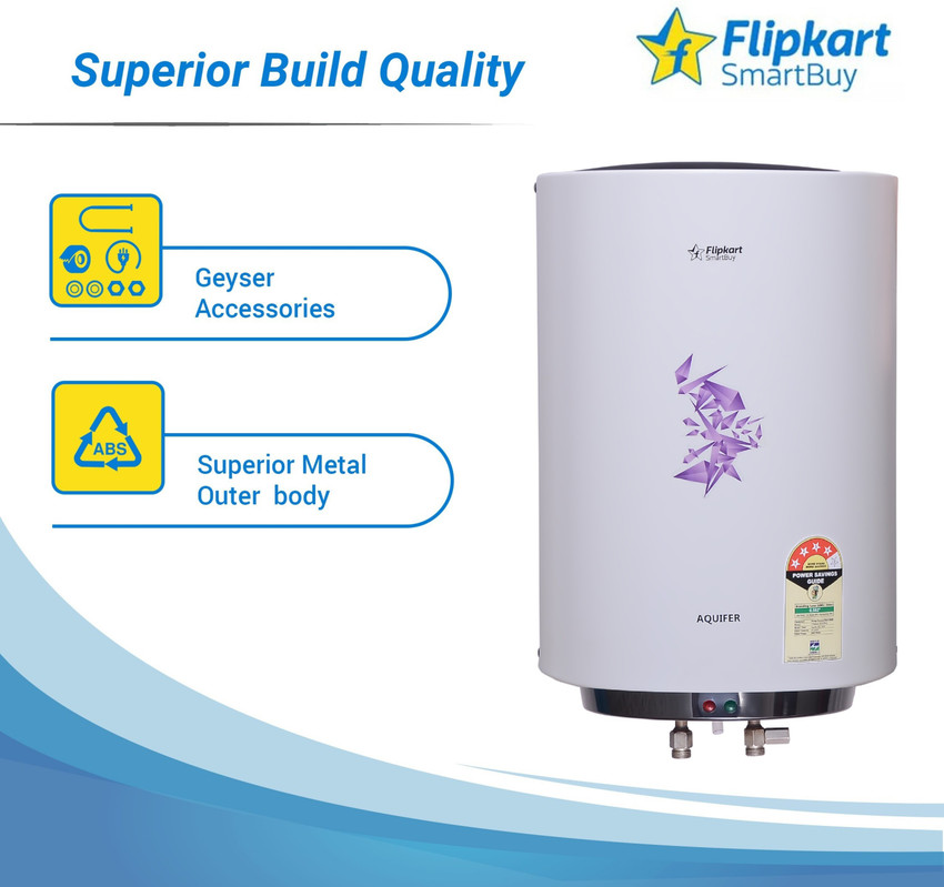 Flipkart SmartBuy 25 L Storage Water Geyser (Flipkart SmartBuy 25 L Storage Water  Geyser, Sheen White) Price in India - Buy Flipkart SmartBuy 25 L Storage Water  Geyser (Flipkart SmartBuy 25 L