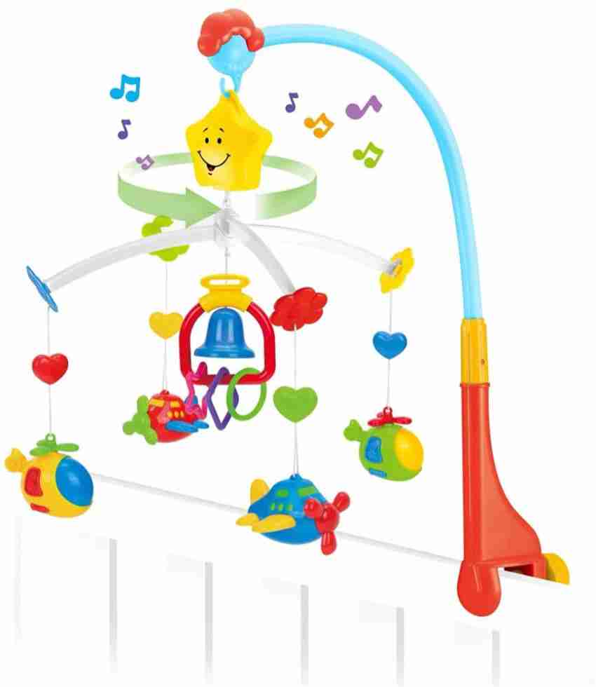 QBIC Wind Up Musical Baby Crib Mobile Rattles Toy Rotating Function with  Cartoon Rattle and Rings for Infants with Wonderful Music(No Battery  Required) Rattle Price in India - Buy QBIC Wind Up Musical Baby Crib Mobile  Rattles Toy Rotating Function