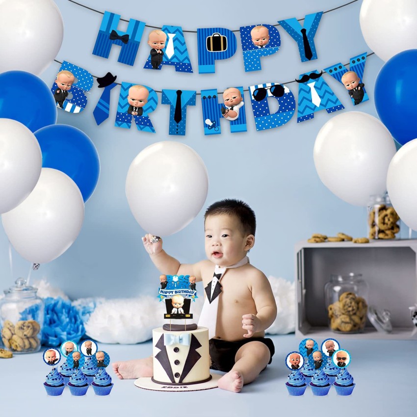 New Cartoon Boss Happy Birthday Cake Topper Cute Baby Boy Cupcake Toppers  Baby Shower Boys Kids Birthday Party Cake Decorations |  centenariocat.upeu.edu.pe
