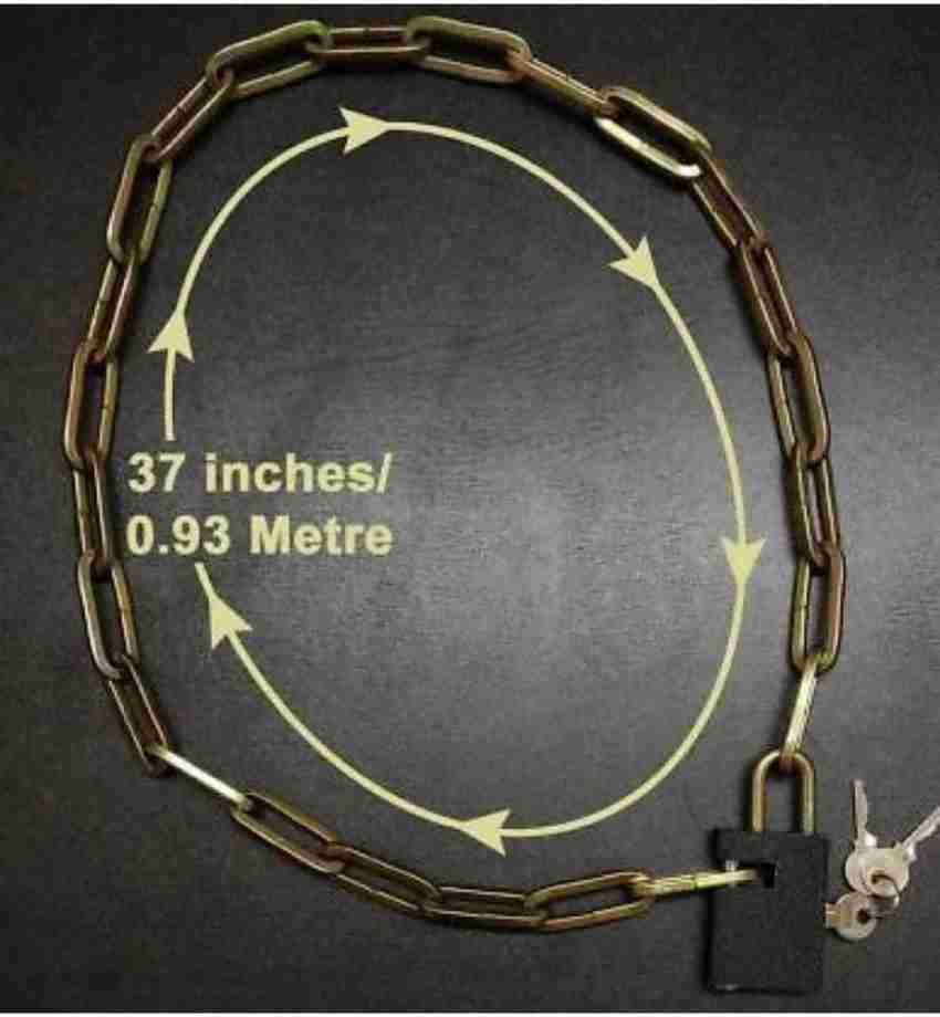 Venues B Stainless Steel Made 3 Feet Long Chain with Heavy Lock