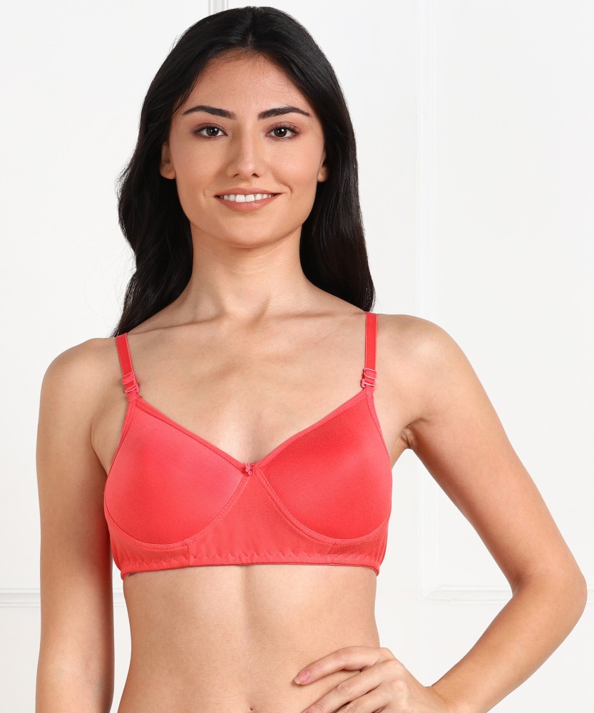 Buy Fresh Look Red Heavily Padded Full Coverage Women Sports Bra Online at  Best Prices in India - JioMart.