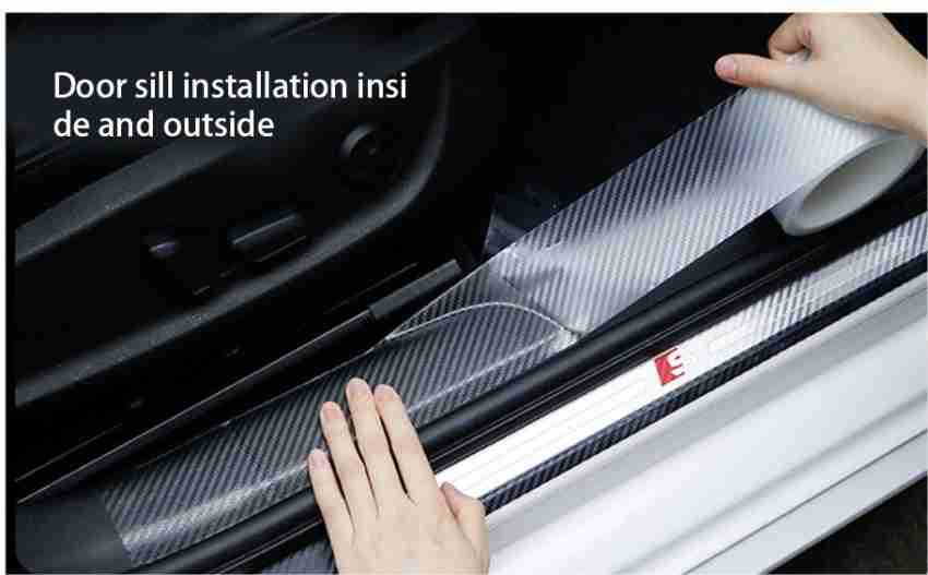 Znee Smart 5D Carbon Fiber transparent Car Styling Door Anti-Collision  Strip Stickers Car Door Edge Guards Protector Decoration 5 cm Width x 5  Meter Length Car Beading Roll For Door, Bumper, Window