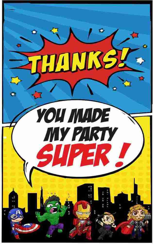 balloonistics-avengers-super-hero-theme-thank-you-tags-thank-u-cards-for-return-gifts-20-nos-cards-and-glue-dots-greeting-card-price-in-india-buy-balloonistics-avengers-super-hero-theme
