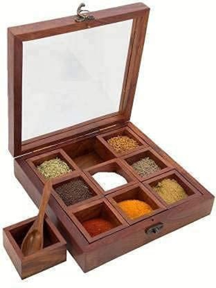 Wooden masala 2024 box flipkart