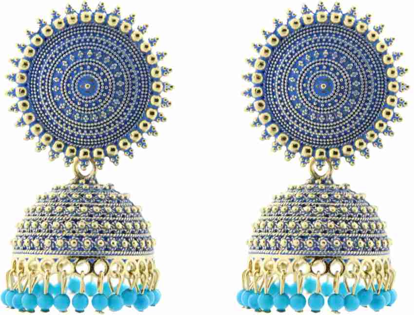 Blue earrings outlet flipkart