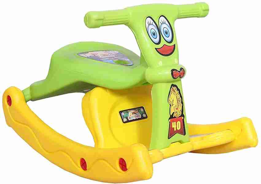Colorpunch Rainbow 2 in 1 Boy s and Girl s Plastic Ride Rocking