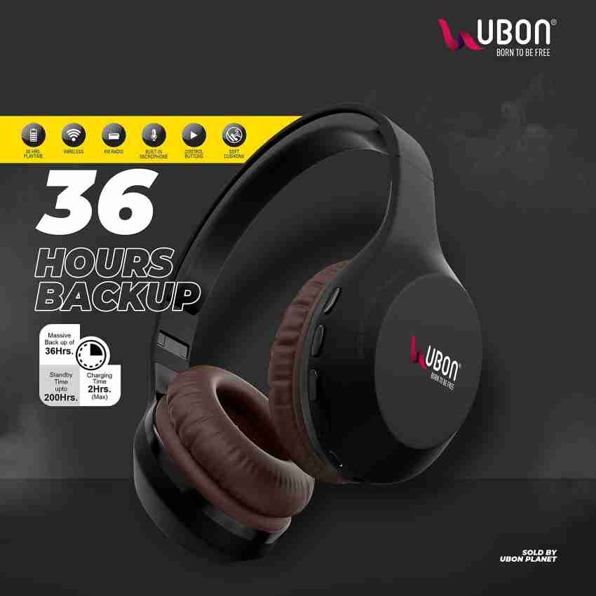 Ubon HP 50 On Ear Bluetooth Headphone Bluetooth Headset Price in