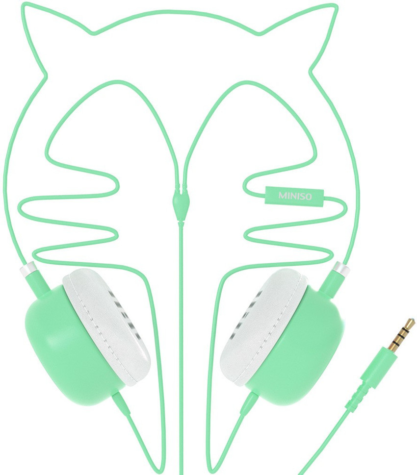 MINISO Cat Ear Cute Headphones Comfortable Headphone Wired Price in India Buy MINISO Cat Ear Cute Headphones Comfortable Headphone Wired Online MINISO Flipkart