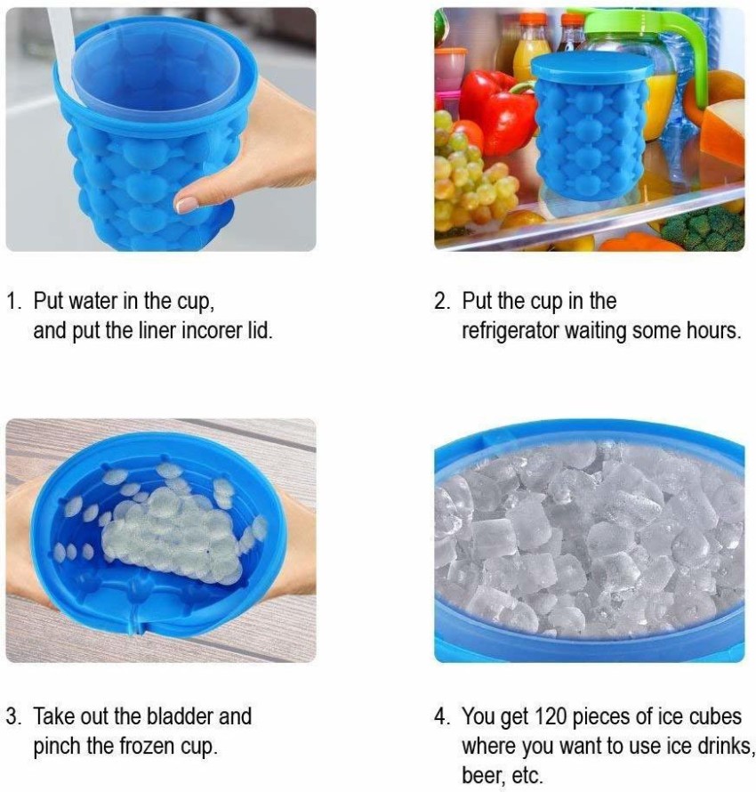 Ultimate Ice Cube Trays Maker Silicone Bucket with Lid Small Large Size  Nugget Ice Chips for Soft Drinks Cocktail Ice - AliExpress