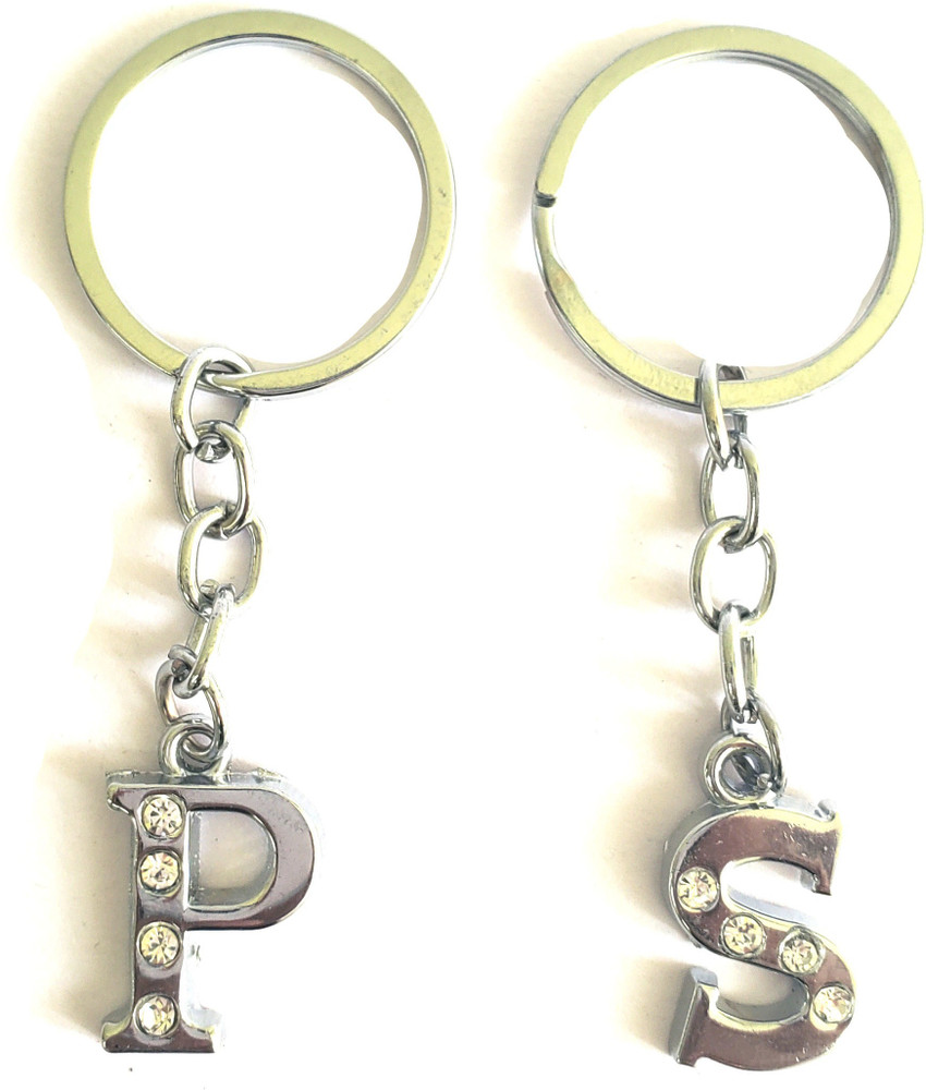 ShopTalk Alphabet metal letter P S stainless Key Chain Price in India Buy ShopTalk Alphabet metal letter P S stainless Key Chain online at Flipkart