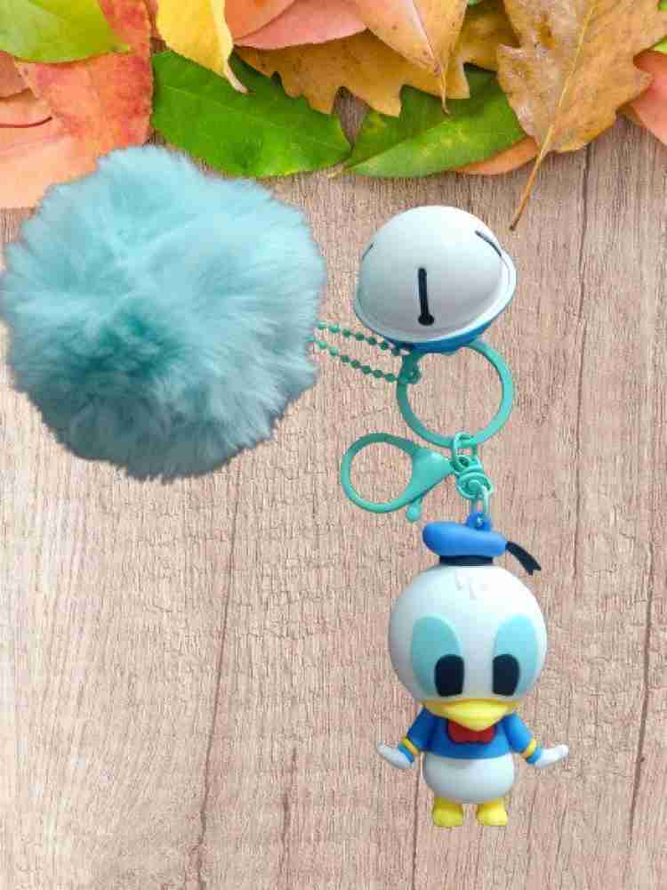 Pompom Donald Duck & Daisy Duck - Pompom Earrings - Pompom Keychain - Donald Duck 2024 Keychain - Gift For Her - Tsum Tsum