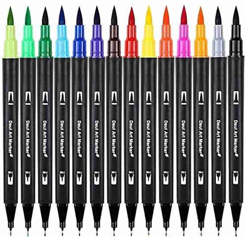 Levin 12 Colors Self-Outline Metallic Markers