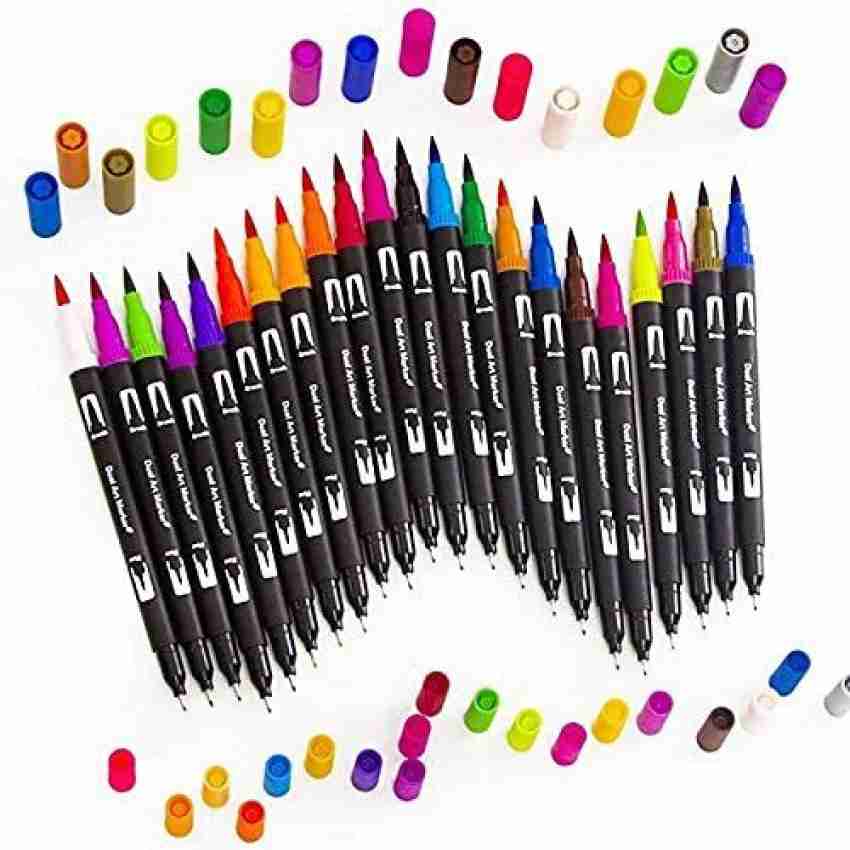 Writech Dual End Brush Pens Markers Fine and Brush Tips Assorted 10 Pastel  Colors Blendable For Artists and Beginner Painters Coloring Drawing  Calligraphy Journaling Sketching Doodling : : Arts & Crafts