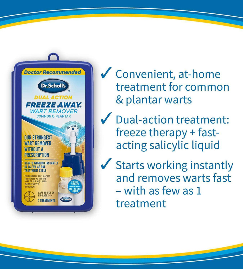 Dr. Scholl s Dual Action Freeze Away Treatment 7 Count Price in India Buy Dr. Scholl s Dual Action Freeze Away Treatment 7 Count Online In India Reviews Ratings Features Flipkart