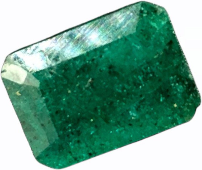 Aanya Jewels Hydro Emerald Green 9.25 Ratti Columbian Gemstone,Transparant  (Panna Ratan) Emerald Stone