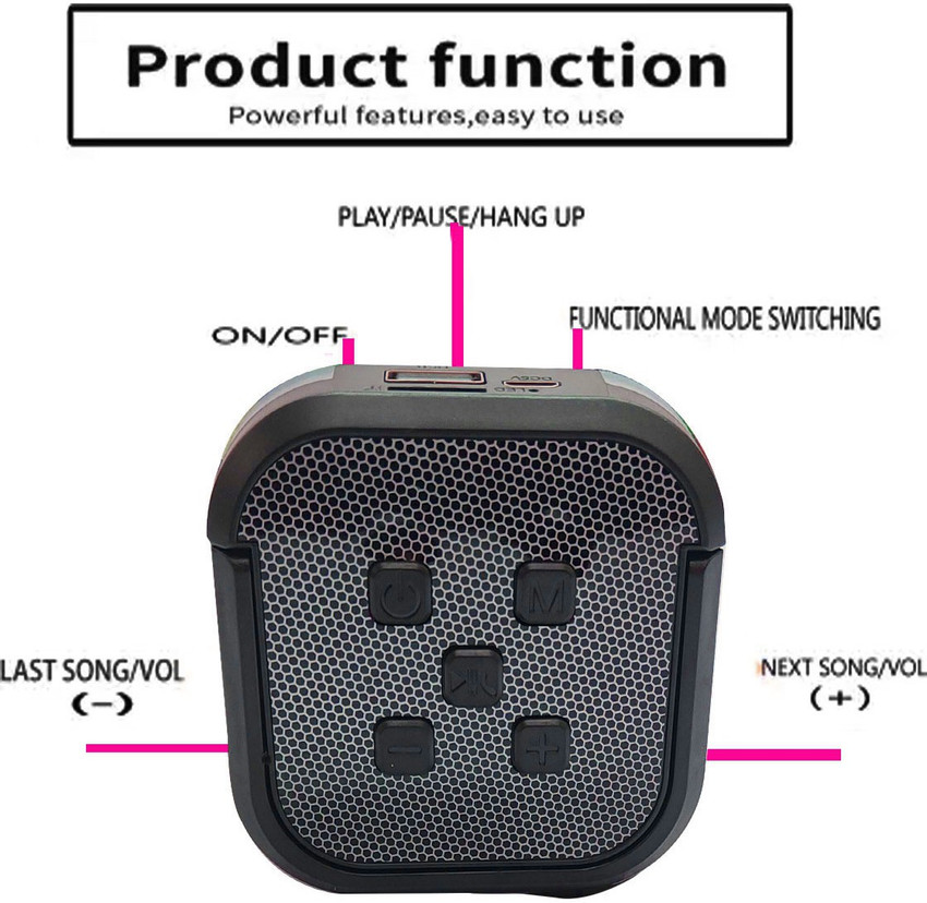 Stand up speaker shop with lights