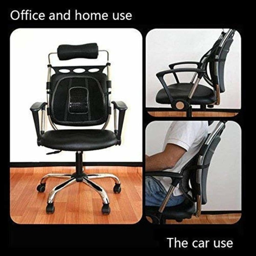 Car Seat Office Chair Massage Back Lumbar Support Mesh Ventilate