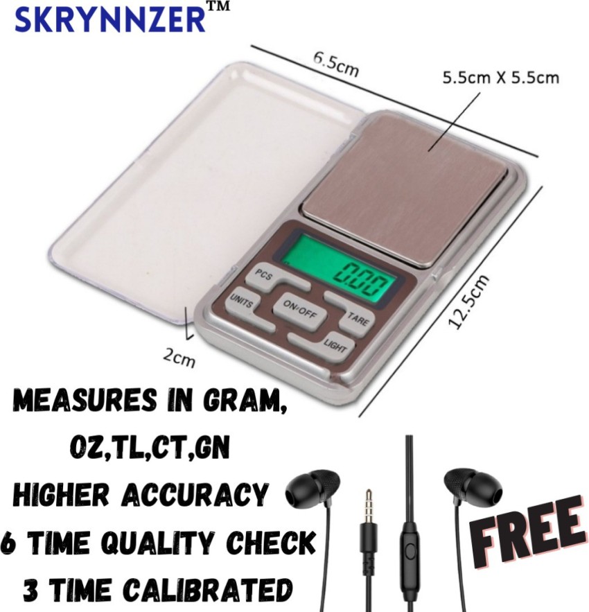 skrynnzer FreeEarphone Notebook1 Jewellery Scale 0.01 gram (10mg