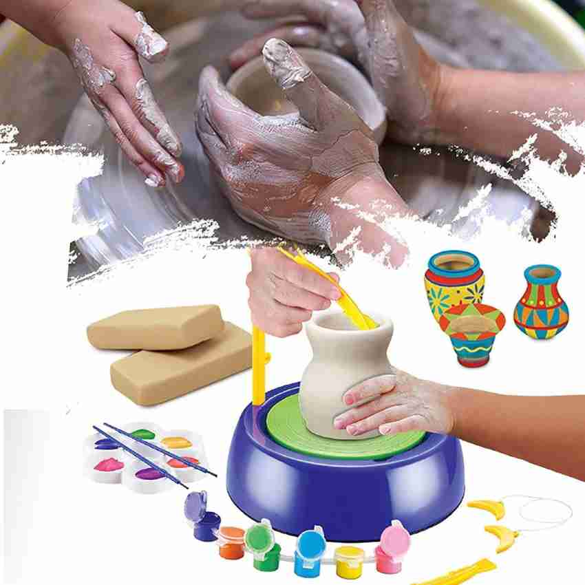 Electric Pottery Wheel Art Craft Kit Arts and Crafts Kids Toys Pottery  Forming Machine Craft Paint Palette Set Educational Toy H - AliExpress