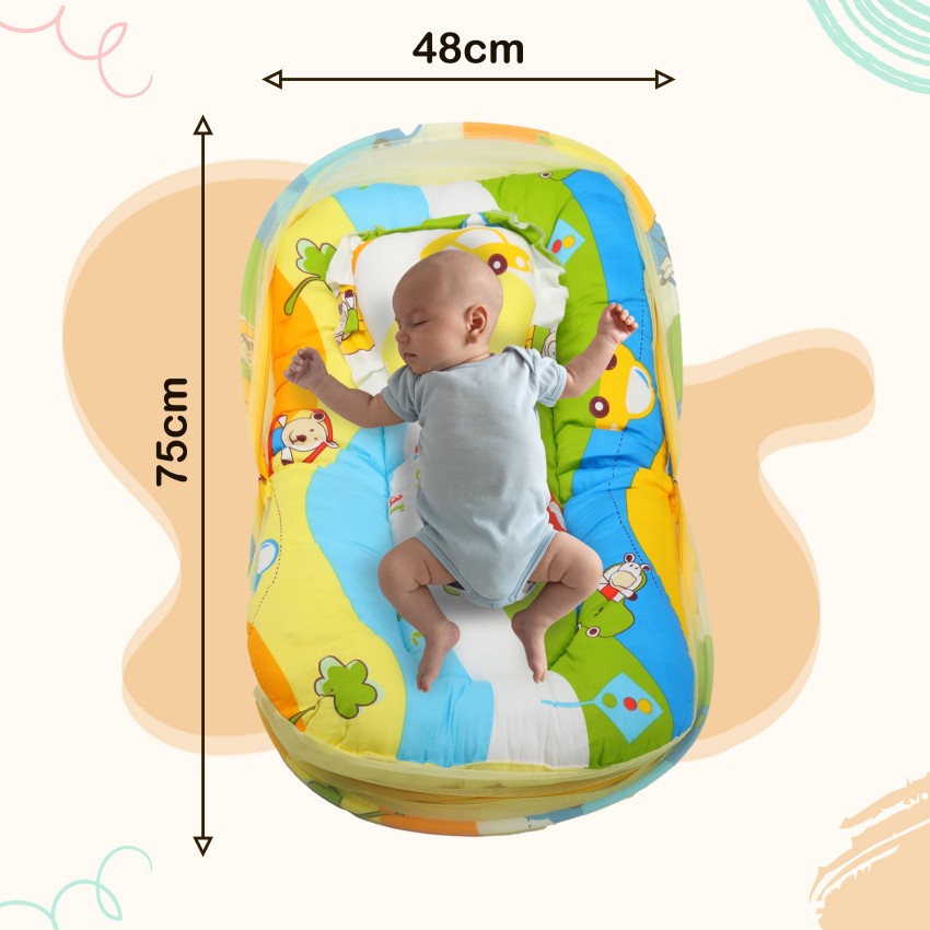 Baby mat store with mosquito net