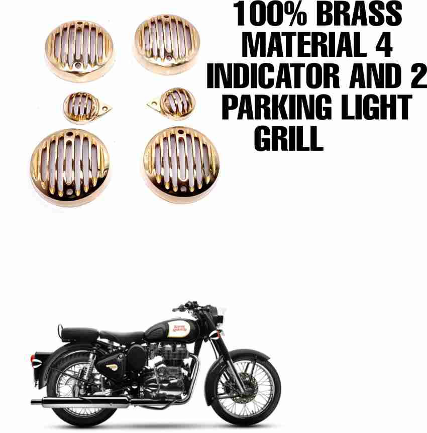 imad BRASS MATERIAL GRILL FOR UNIVERSAL ROYAL ENFIELD BIKES Bike