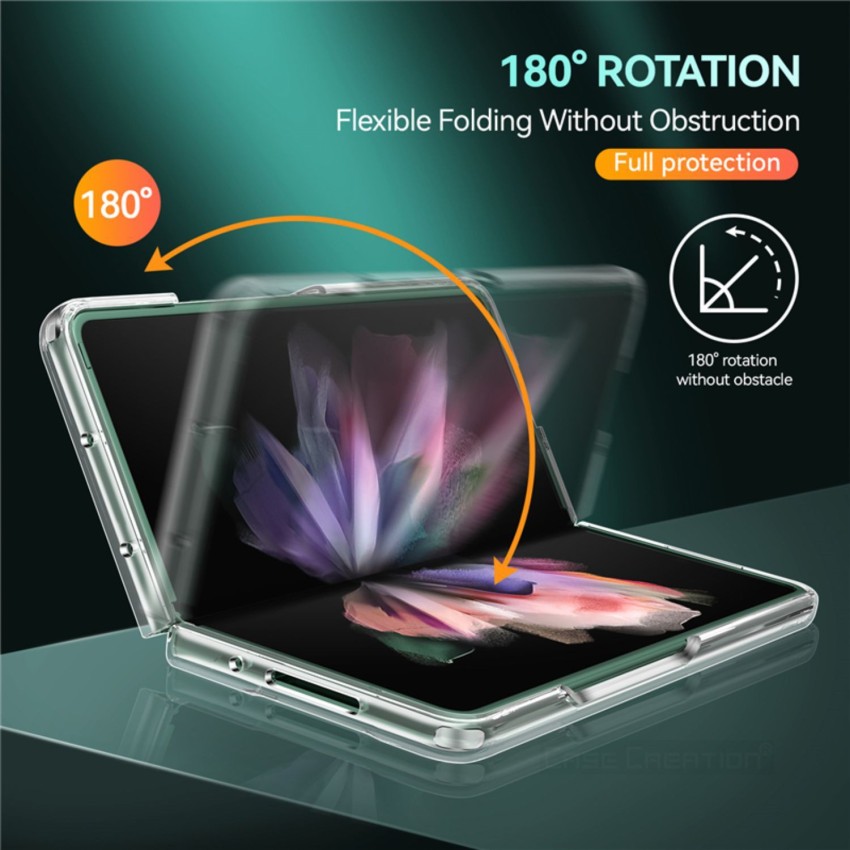 Samsung Galaxy Z Fold 3 Case Trasparent Slim Hard Cute 15 Design Korean  Design
