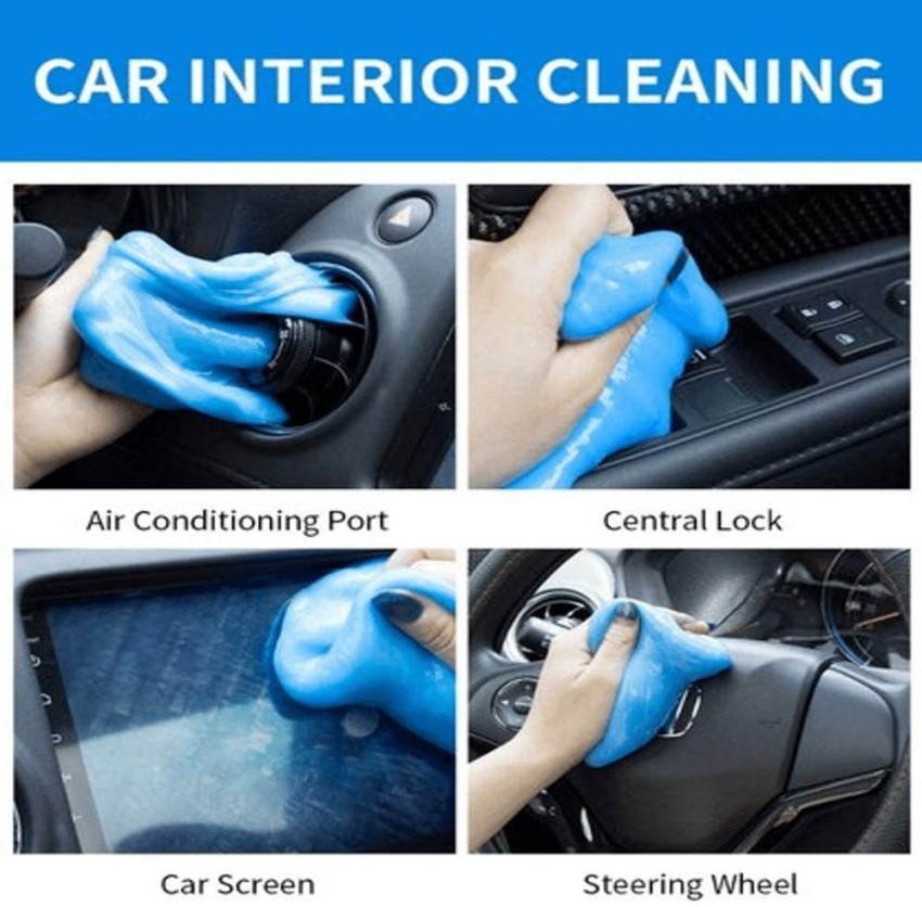 Buy HOTKEI Pack of 2 Aqua Scented Multipurpose Car Interior Ac Vent  Keyboard Laptop Dirt Dust Cleaner Cleaning Gel Kit Jelly for Car Dashboard  Keyboard Computer Electronics Gadgets (100 gm) Online at