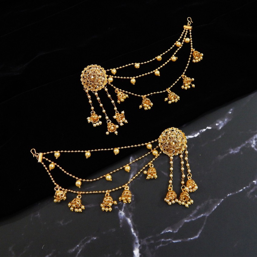 Silver Gold Plated Baahubali Devasena Earrings