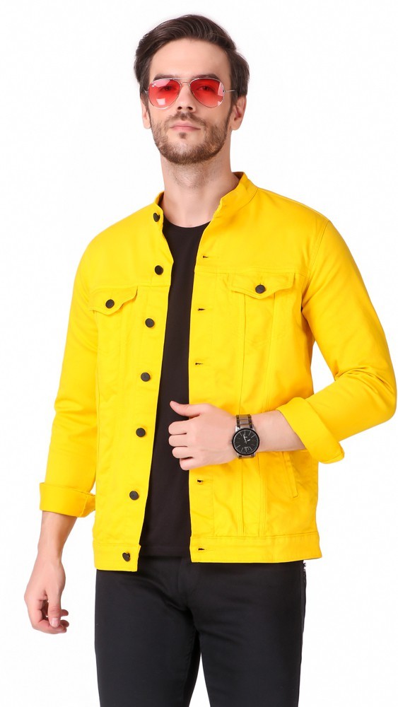 Mustard colour hotsell denim jacket