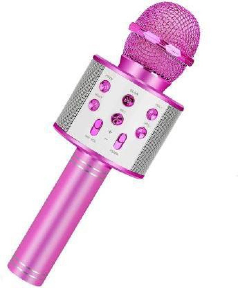 Drfeify Microphone Karaoke Portable Professionnel pour Enfants et