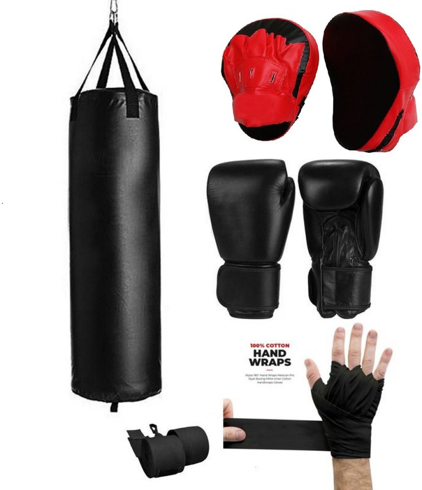 Black Leather Punching Bag For Gym Size 36inch