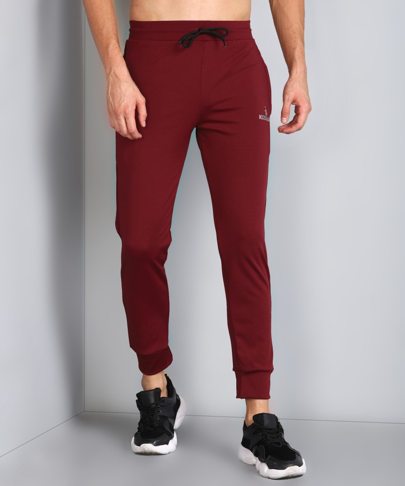 Buy Burgundy Track Pants for Men by JOVEN Online  Ajiocom