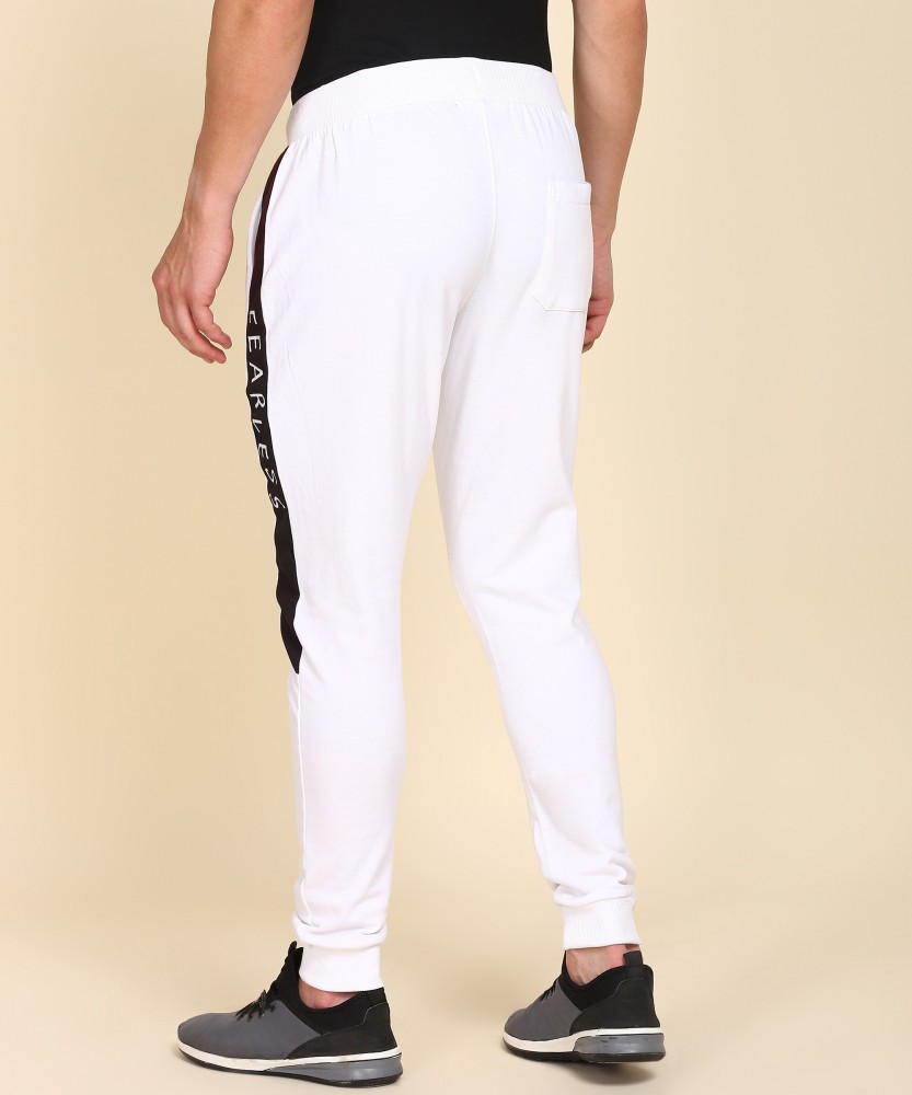 Black Mens Flying Cannon Sports Two Full White Side Stripe Track Pant at Rs  200/piece in Panipat