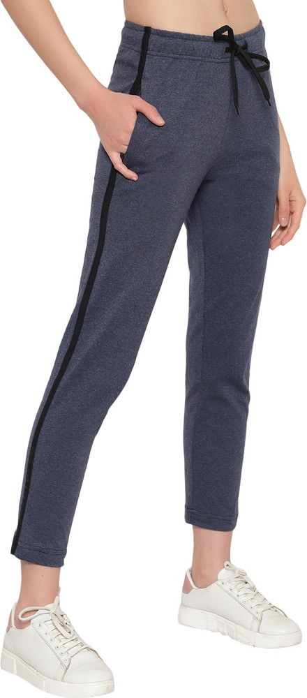 CVR Solid Women Blue Track Pants Buy CVR Solid Women Blue Track