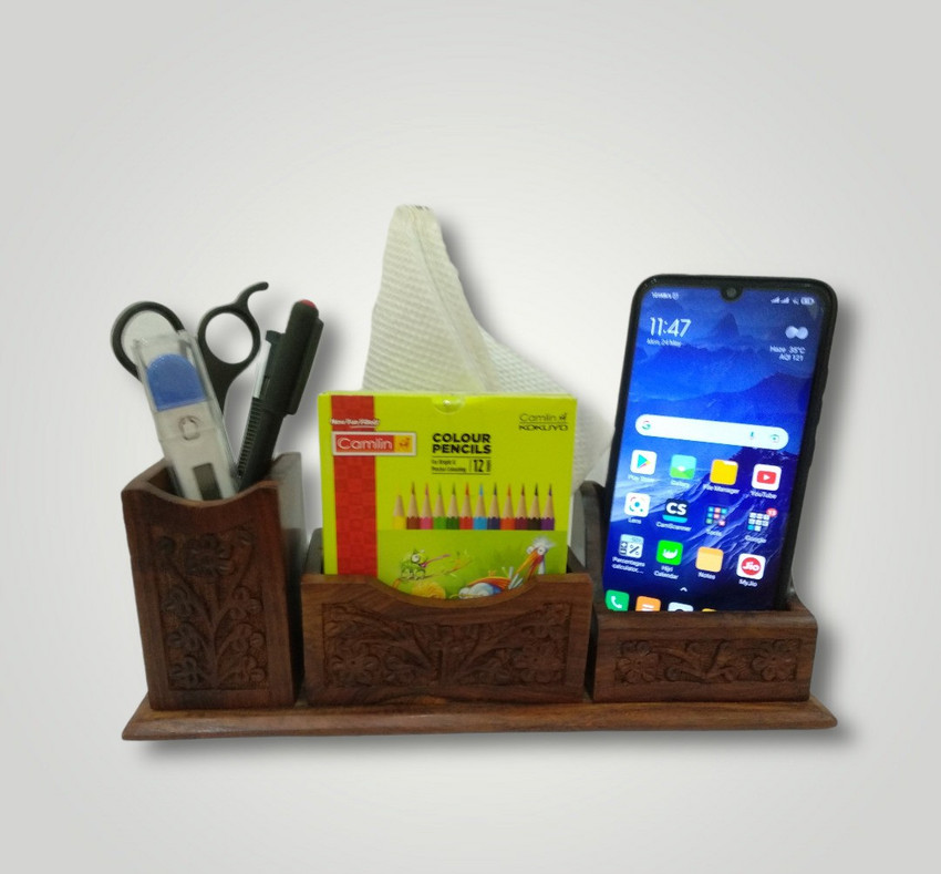 Flipkart FINE WOOD 4 Compartments Wooden Wooden Office Desk