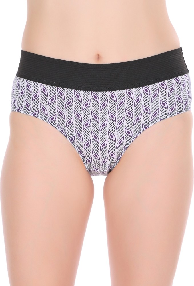 Selfcare Women Hipster Purple, Black Panty - Buy Selfcare Women