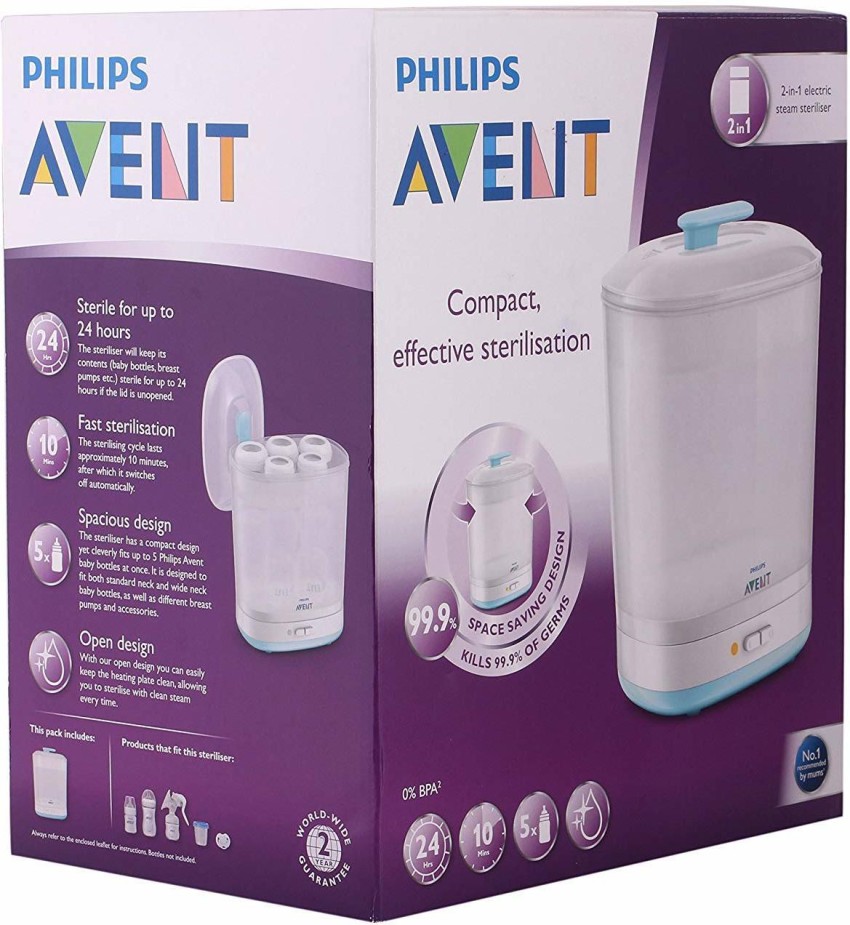 Philips avent best sale electric steriliser instructions